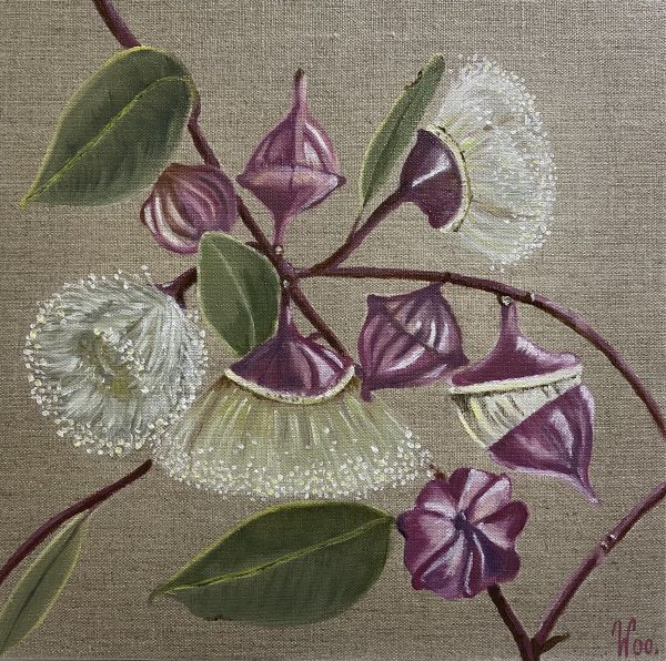 Wendy Peters Nutsy Gums Oil On Canvas 30x30