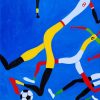 Yellow Shorts Vs Yellow Shirts 2021 Acrylic On Canvas 40.6cm X 50.8cm X 1.5cm