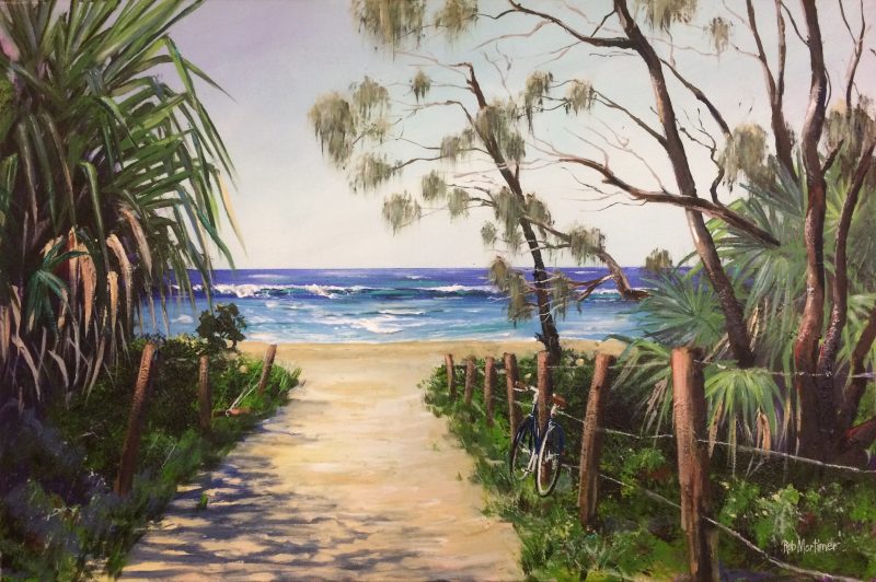 A bike ride to the beach