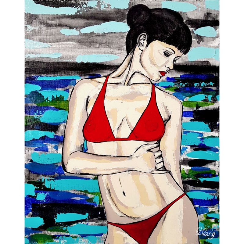 Red Bikini 1 – Woman at the Beach/Ocean