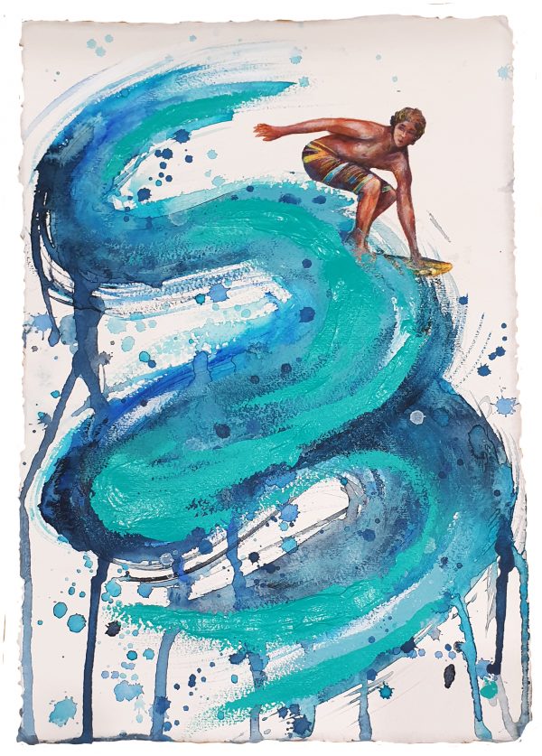 Sydney Artist Leni Kae Little Journeys Surf On Surfing Art