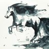 Sydney Artist Leni Kae Sumi E Horse Works On Paper 1400px No Sig