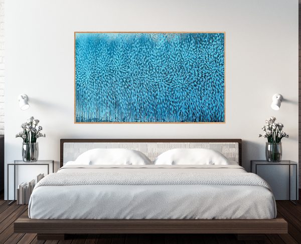 1.bedroom Interior Design Artist Leni Kae In The Deep Of You And I Abstract Landscape Artwork