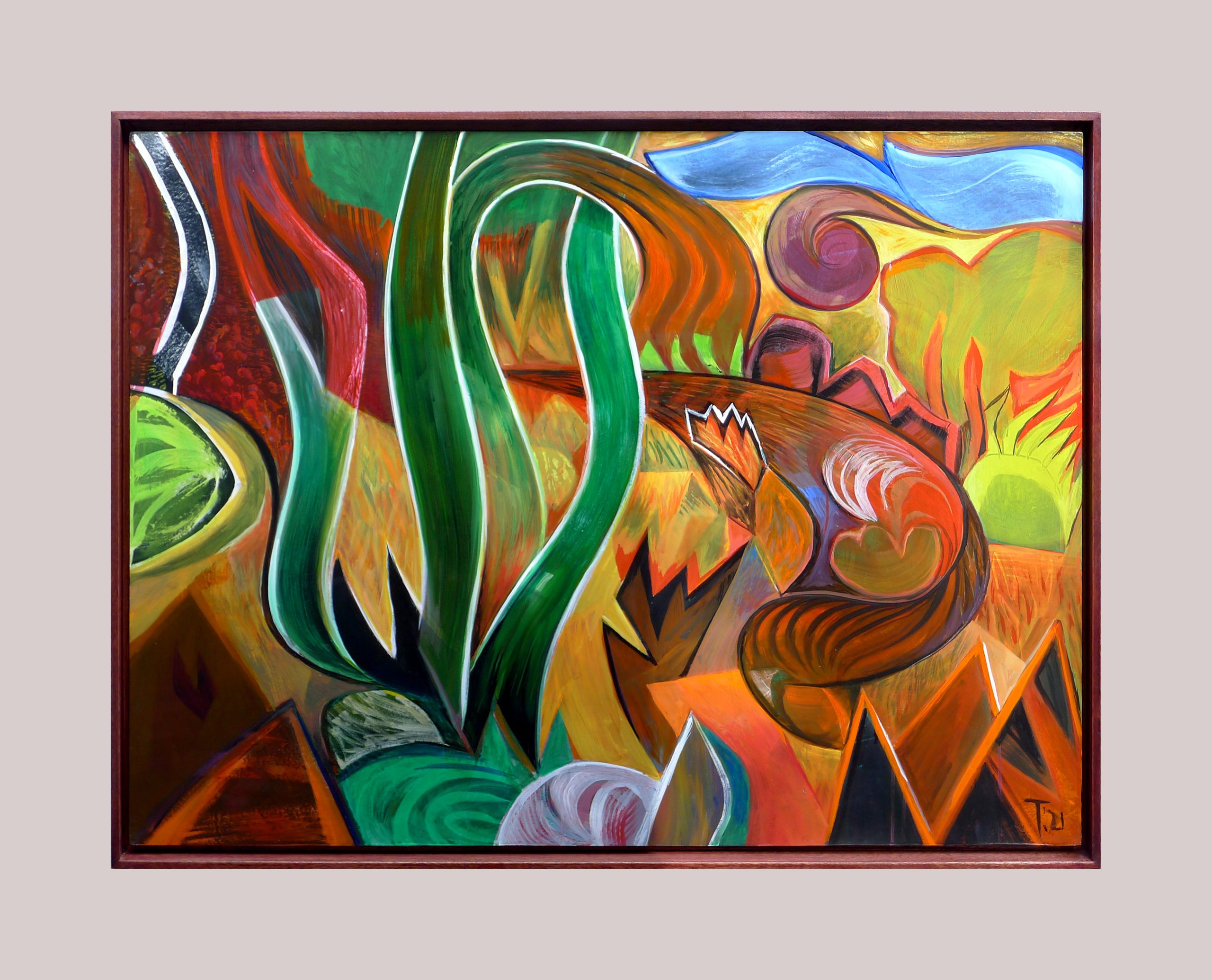 'day Of The Fires' Redwood Frame #1