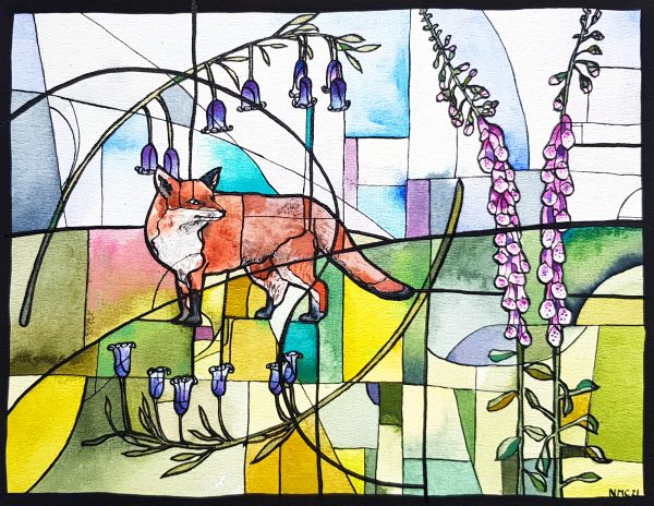 Bluebells And Foxgloves Nicola Cowie Crop