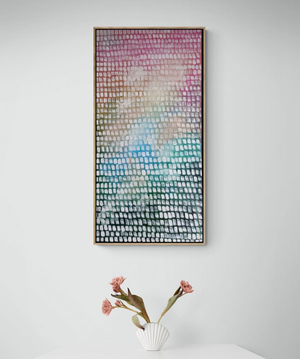 Colorful Flowers In Seashell Ceramic Vase (2)