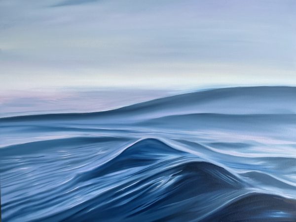 Hoverlay Image Sunset Swimming Alanah Jarvis Ocean Painting