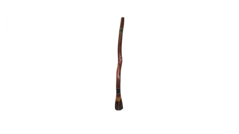 Authentic Ironbark  hand painted didgeridoo 150 cm bark bottom