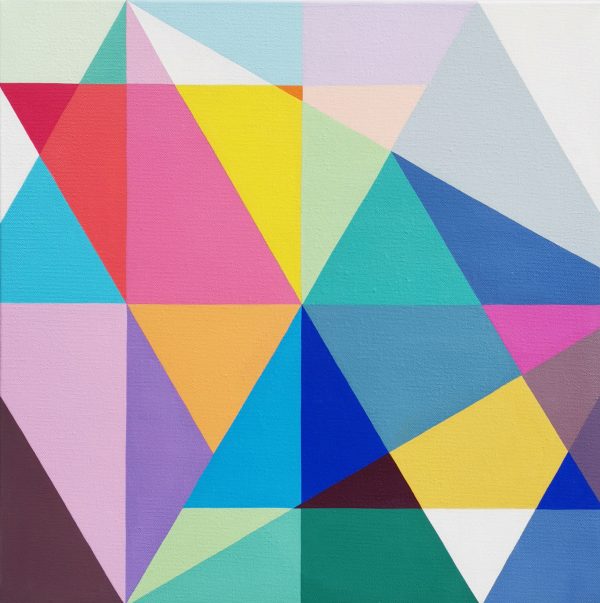 Min Ray Shapes Of Time 1 Geometric Abstract Colorful Art Australin Artist Front