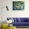 Morbid Bliss Hanging 1 Modern Chic Living Room Interior With Long Sofa