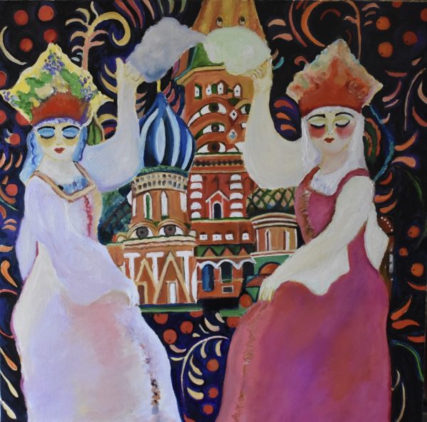 O'sullivan, Anne, 'that Life We Lived In Russia,' Acrylic And Water Based Oil On Canvas, 68x66cm