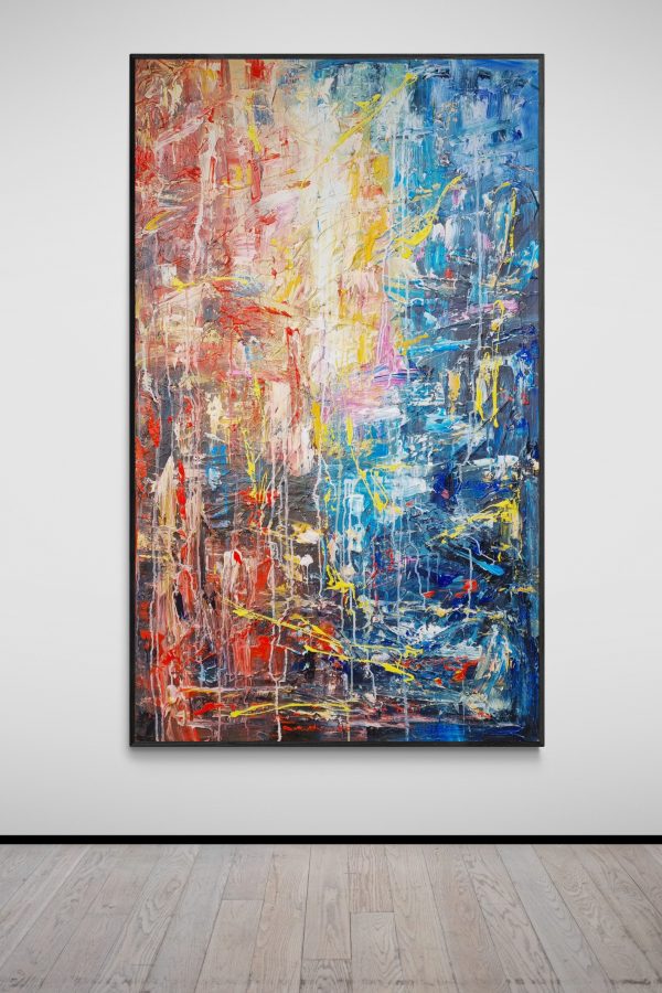 Spotlit Art Gallery Wall