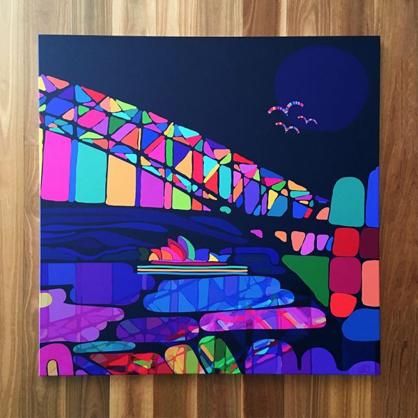 Sydney Harbour Sunset 1m Canvas