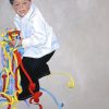 Young Boy With Streamers
