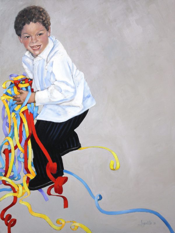 Young Boy With Streamers