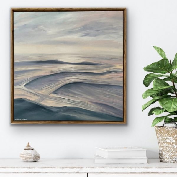 Alanah Jarvis Ocean Painting Framed Insitu 1 1024x1024