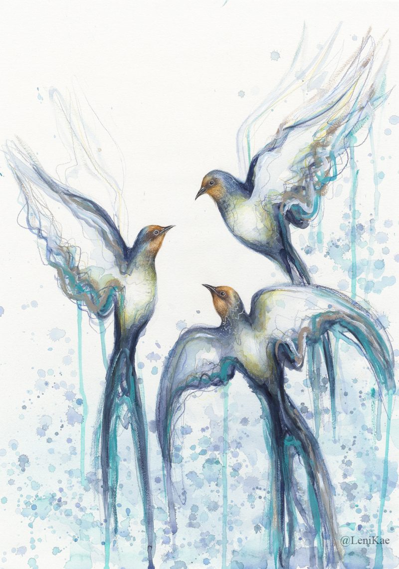 Flight of the Swallows (A3 Limited Edition 1 of 50)