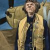 Spitfire Pilot 60cm X 76cm