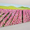 Tulips At Dawn Songbird Designz Deborah Lang Tulip Fields Flowers Floral Botanicals Canvas Textured Impasto Wall Art Contemporary Hamptons Style 4