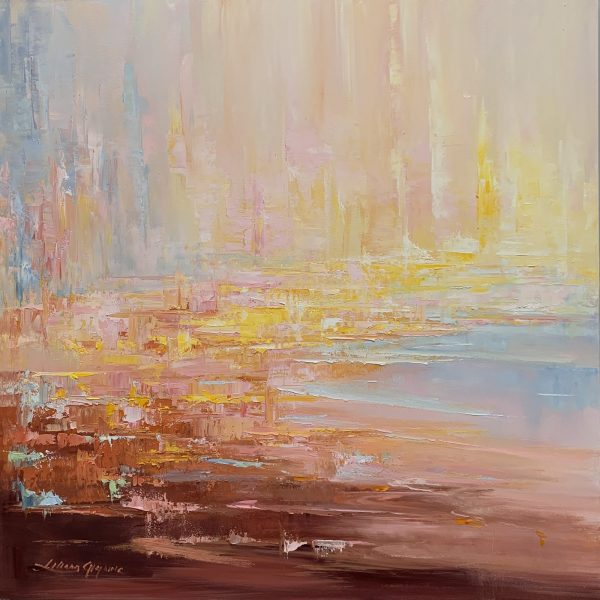 344 A New Journey Begins, 102 X 102 Cm$ 2300,