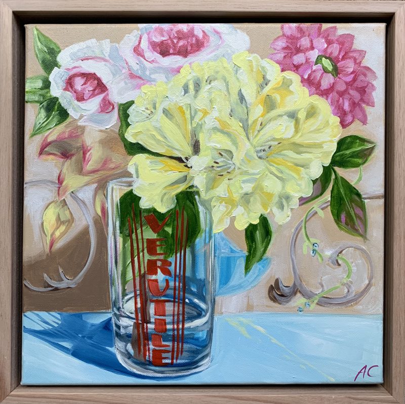 Yellow Rhododendron and the French Glass