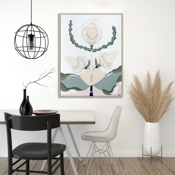 3d Living Room And Chair With Blank Photo Frame