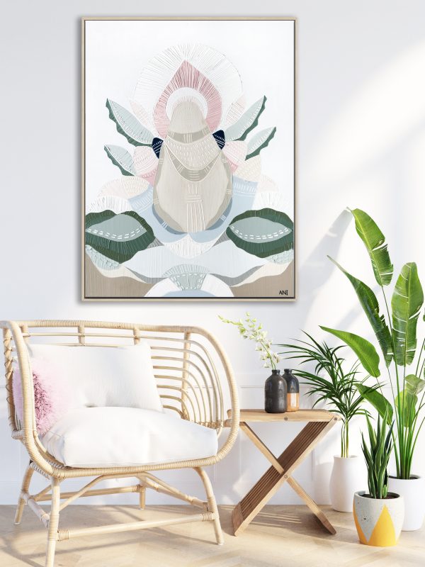 3d Mockup Photo Frame In Modern Interior Of Living Room