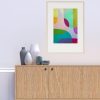 Charlotte De Pace Blue Skies Ii Original Insitu Sideboard Art Lovers Australia