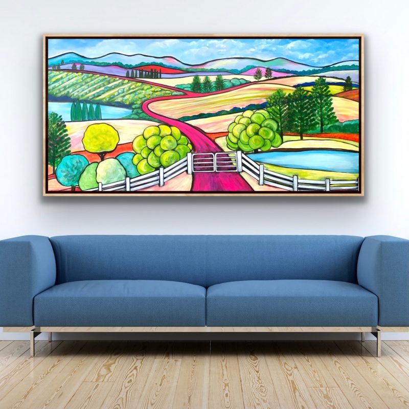 Those Pink Roads and White Fences