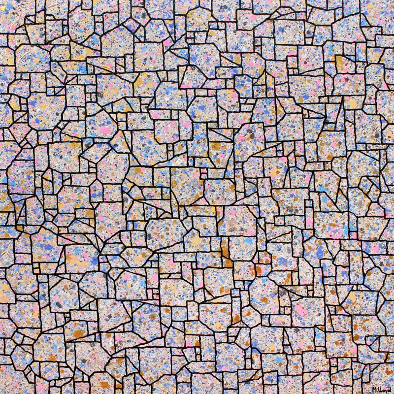 SOLD – Abstract Earthy Textured Stone Wall vs 2