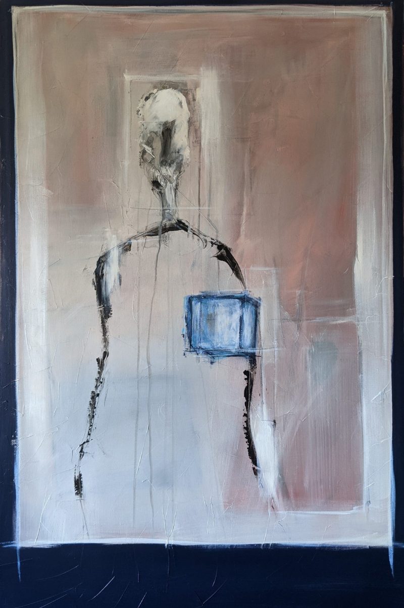 Figure With Blue Cube