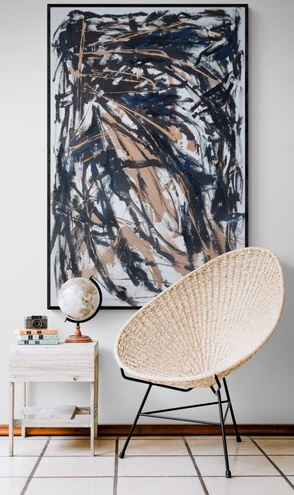 Sitting Room With Wicker Chair