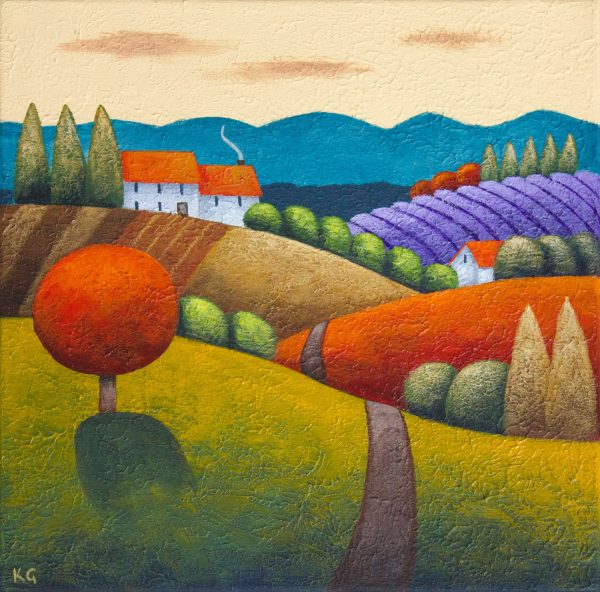 Tuscany Morning Square 12x12 Large