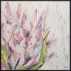 Blooming Protea Diptych Songbird Designz Deborah Lang Blooms Oversize Floral Botanicals Protea Framed Canvas Textured Wall Art Contemporary Hamptons Style 3