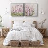 Blooming Protea Diptych Songbird Designz Deborah Lang Blooms Oversize Floral Botanicals Protea Framed Canvas Textured Wall Art Contemporary Hamptons Style 6