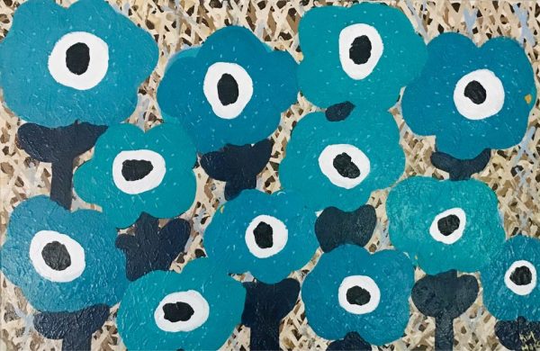 Blue Gerbra Art For Sale Australian Artist Kim Magee