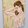 Crave Soft Metal Songbird Designz Deborah Lang Abstract Nude Canvas Wall Art Contemporary Style 3