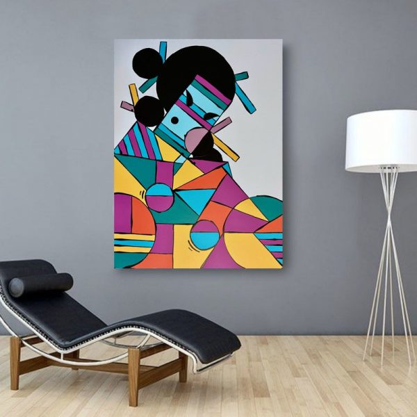 Geisha With Fan Chair