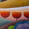 Boho Beach Huts 24x36 Closeup