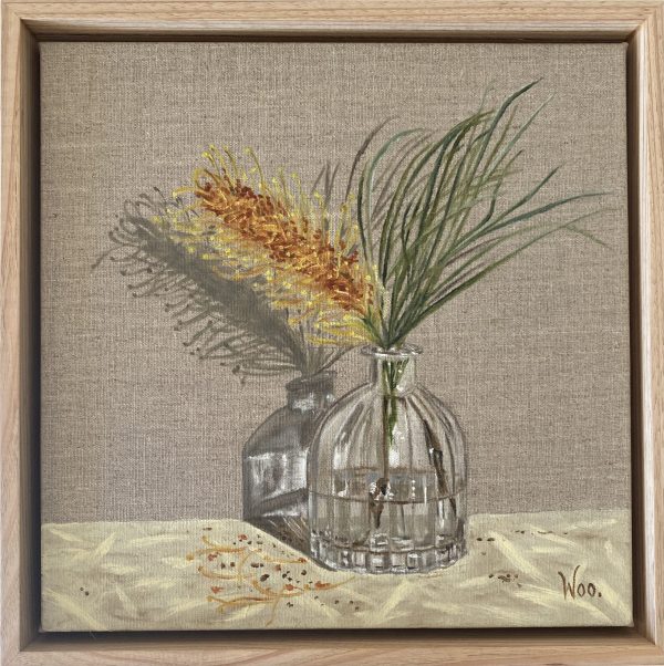 Fluted Vase Oil On Canvas Wendy Peters 30x30