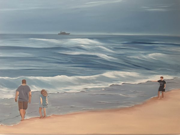 Hoverlay Image Alanah Jarvis Ocean Painting Commissioned Family On Beach