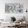 Wall Mockup In Scandinavian Interior. Interior Wall Mockup. Wall Art. 3d Rendering, 3d Illustration