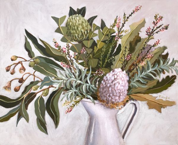 Vickie Liu Wild Australian Bouquet Still Life 50x60