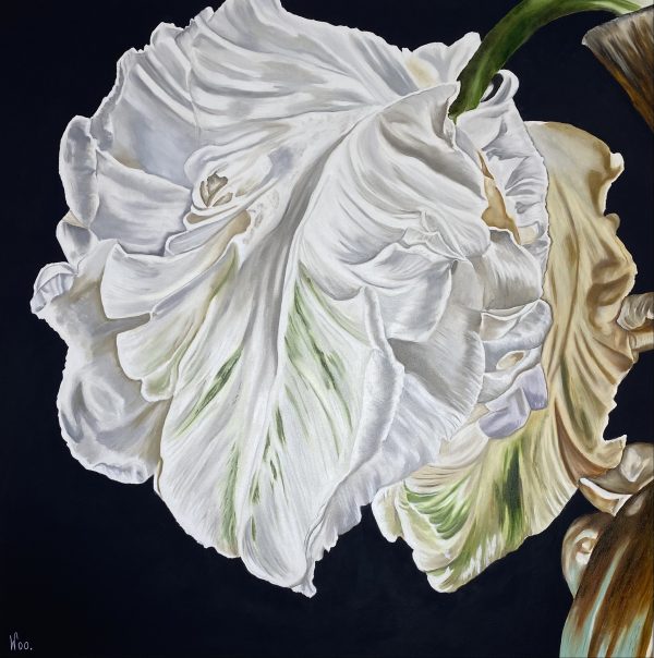 Wendy Peters Ephemeral Grace 91.5 X 91.5 Oil And Acrylic