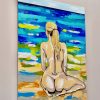 Beach Bum Songbird Designz Deborah Lang Abstract Nude Woman On Beach Ocean Oceanscape Canvas Wall Art Contemporary Coastal Hamptons Style 3