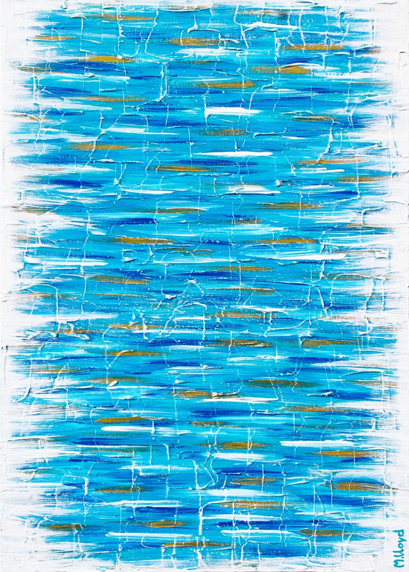 Coastal Tranquility Textured Abstract – SOLD