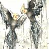 Sydney Artist Leni Kae Cockatiels Artwork Painting Watercolour Copyright
