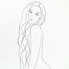 Sydney Artist Leni Kae One Last Look Line Art Nude Drawing