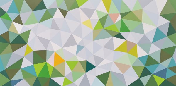 Min Ray Crabapple Blossom Geometric Abstract Hard Edge Insitu 2