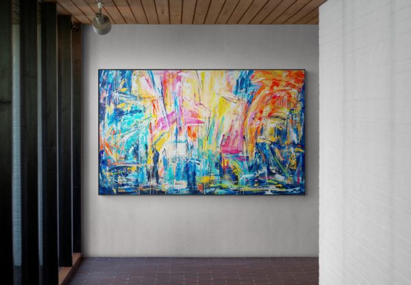 Spotlit Corridor Wall In Gallery(3)